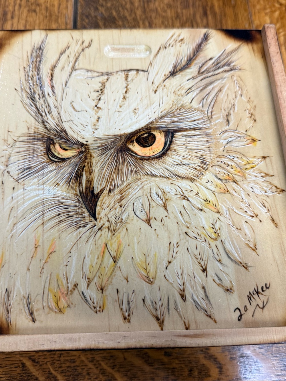 Handburned Pyrography Wooden Box